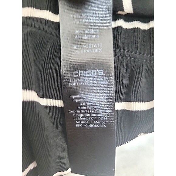 Chico's Travelers Womens M/Sz 1 Pants Slinky Stretchy Pull On Casual Boho Heavy - Picture 6 of 7